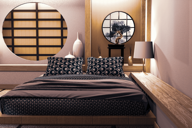 Japanese style small bedroom design