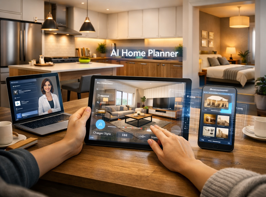 AI home planner with AR visualization and smart design tools